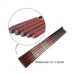 Caña de carpa ultraligera Goture RED FOX – Fibra de carbono 3‑7 m