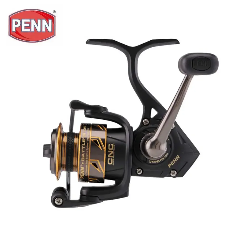 PENN Battle III – Carrete giratorio de metal para agua salada y lubina - imagen 4