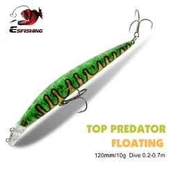 ESFISHING Minnow flotante – Señuelo para agua superior