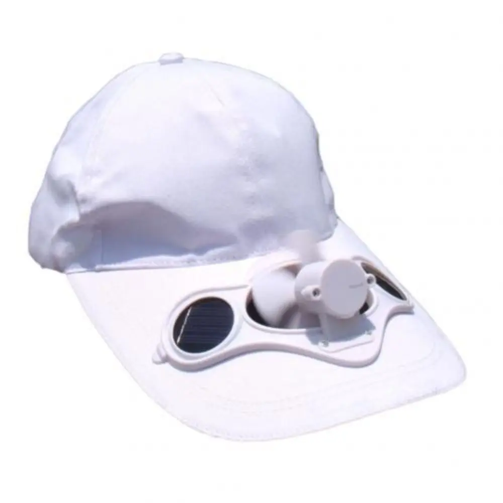 Gorra de pesca transpirable con ventilador, visera ancha solar