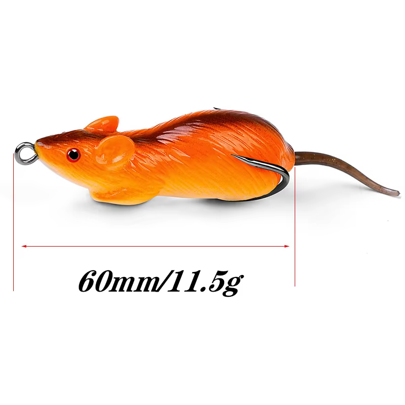 Swimbait ratón 6cm – Cebo artificial 11,5g para lucio con doble gancho - imagen 5