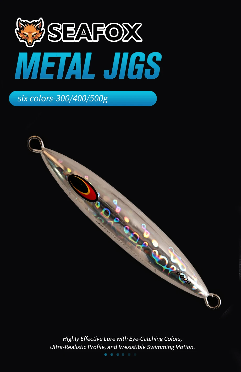 Señuelo metálico para jigging en agua salada