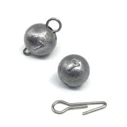 Jig Head Cheburashka con swivel y plomada redonda pesada de fondo