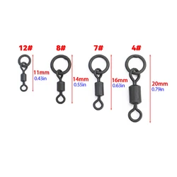 Broches giratorios Hirisi AE044 para pesca de carpa con cambio rápido
