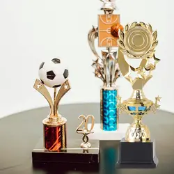 Trofeo Dorado de Plástico para Fútbol, Copa de Premio Escolar