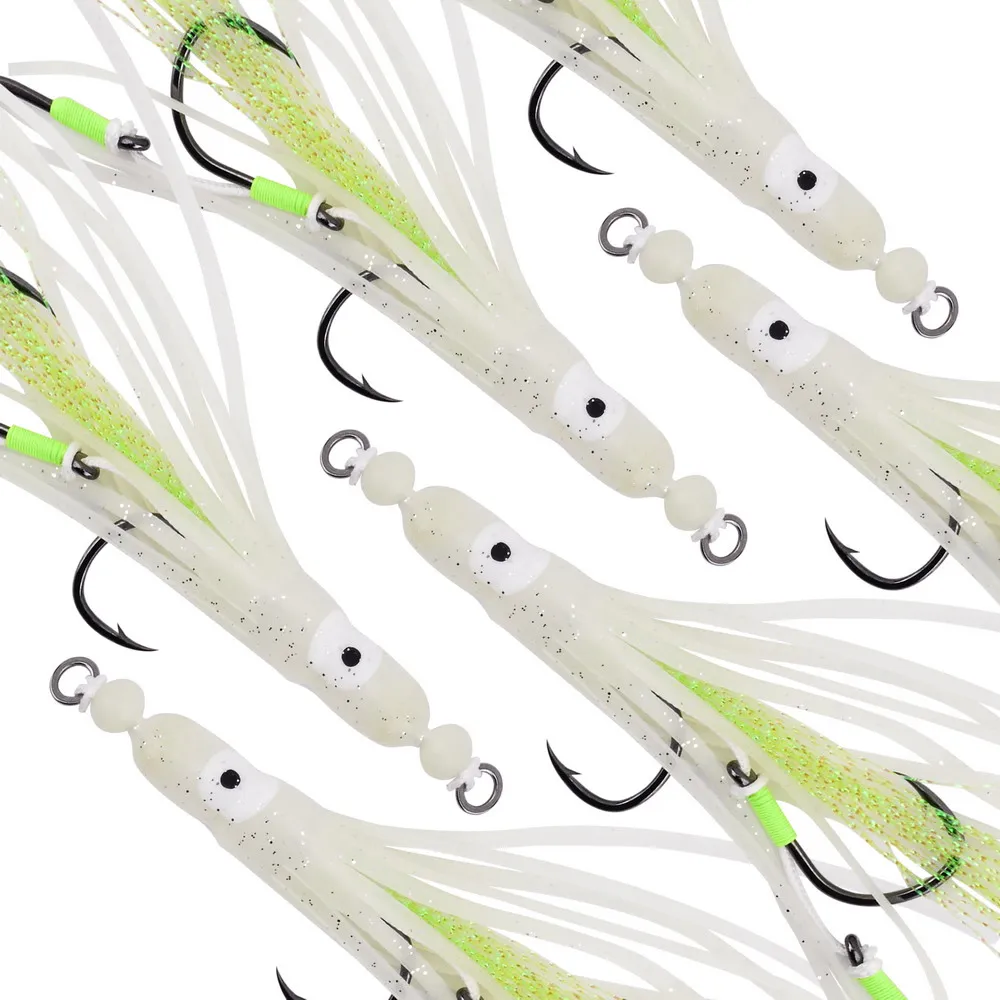 Señuelos de jigging lento luminosos para cebo blando en mar - imagen 4