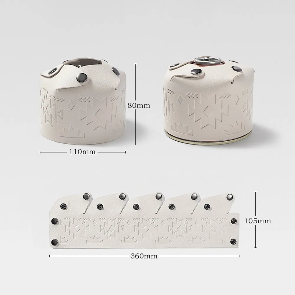 Funda protectora blanca con diseño tipo tótem