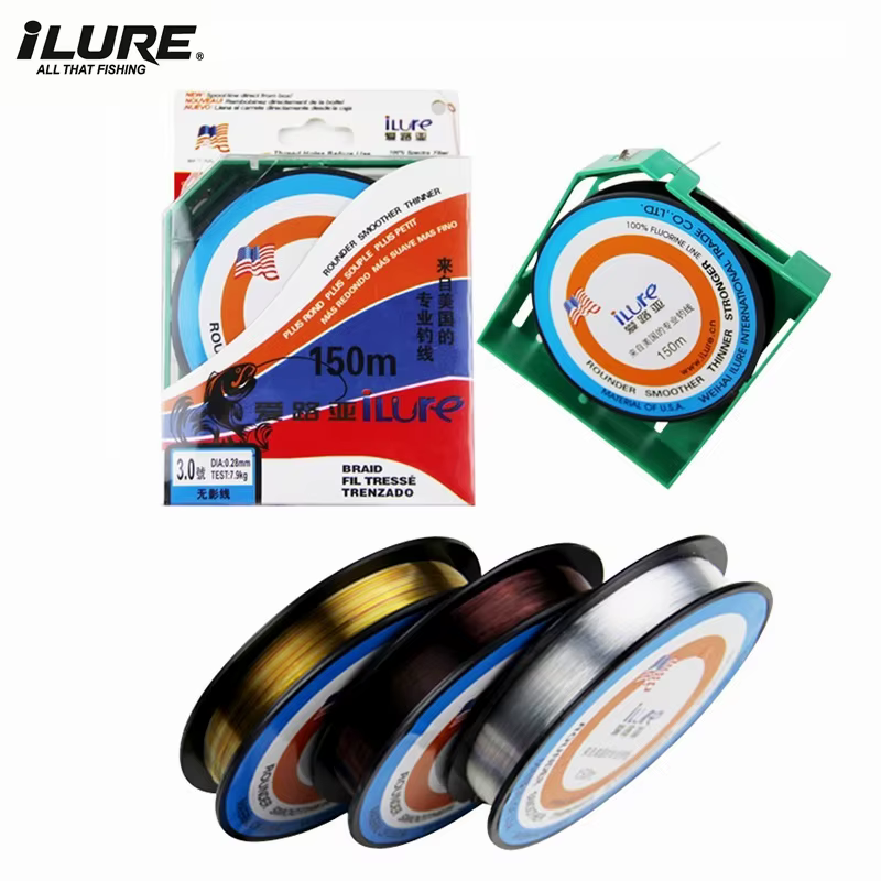 Línea de fluorocarbono resistente para pesca marítima y carpa