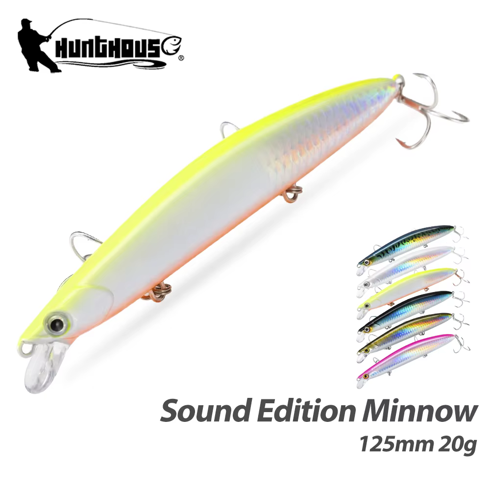 Hunthouse Sound Edition LW448 – Minnow flotante para black bass - imagen 4