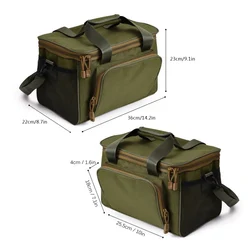 Bolsa de señuelos rígida Oxford para cintura y hombro, cuadrada