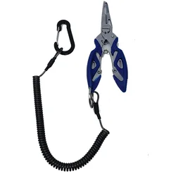 Kit herramientas pesca: alicates inox, tijeras y extractor anzuelos
