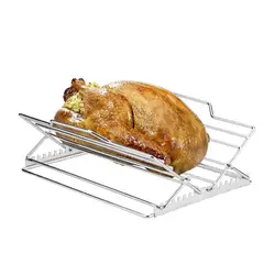Soporte Rejilla V para Parrilla – Asar Pollo y Carne