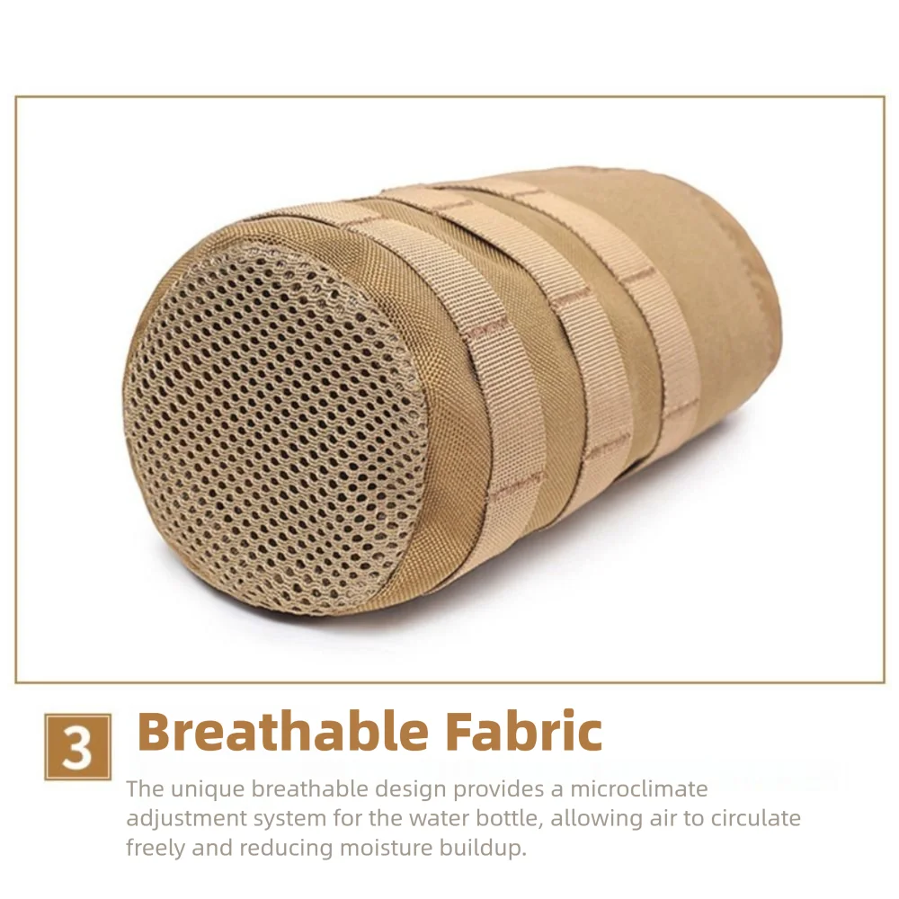 Funda para botella de agua con cordón ajustable y ligera para pesca - imagen 3