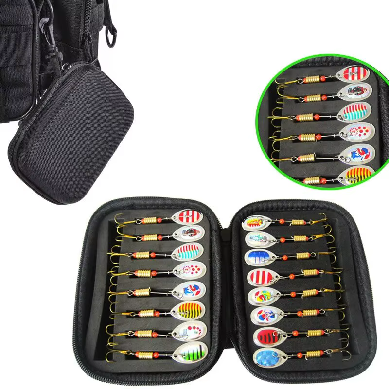 JSFUN Estuche EVA pescador portátil para mosca, cuchara y giratoria - imagen 5