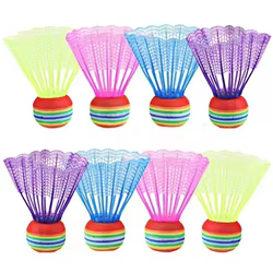 Volantes de bádminton multicolor - Juego de 4 piezas para exterior