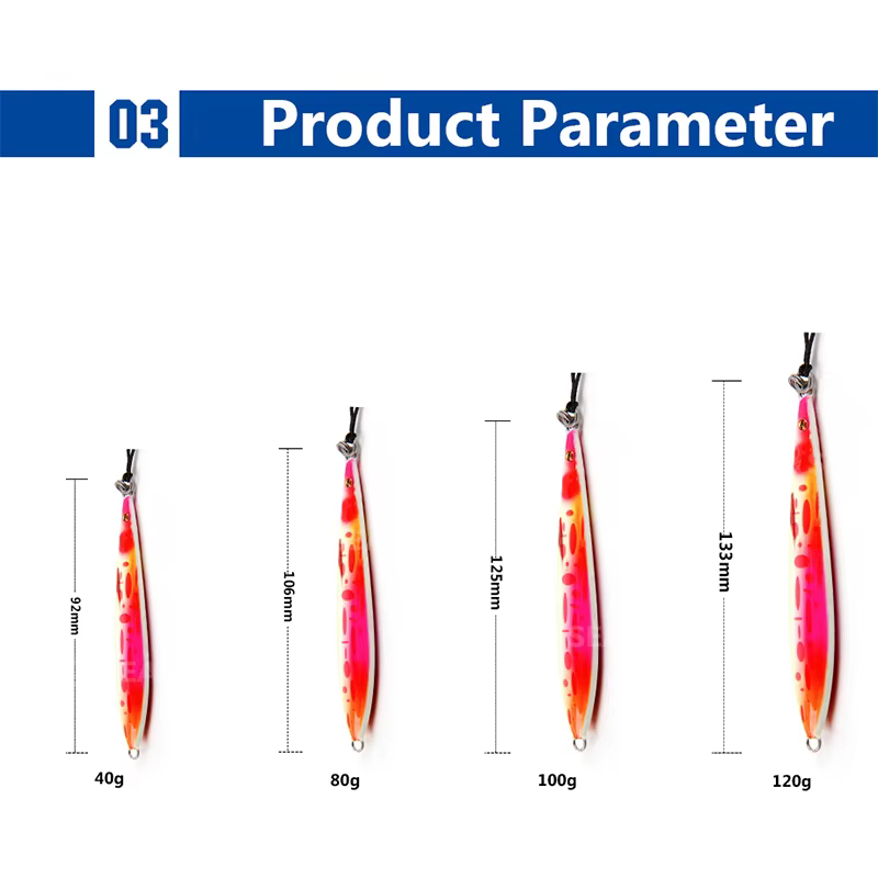 Jig Metálico Slow Pitch para Shore Jigging – Señuelo de Agua Salada - imagen 4