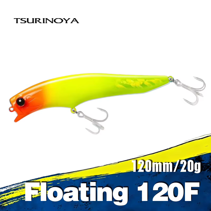 Señuelo flotante TSURINOYA GORGO 120F para lubina en agua salada - imagen 3