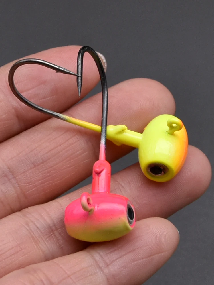 Anzuelos de jigging con cabeza y ojos grandes