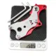 Adaptador freno de disco de aluminio negro y rojo para bicicleta
