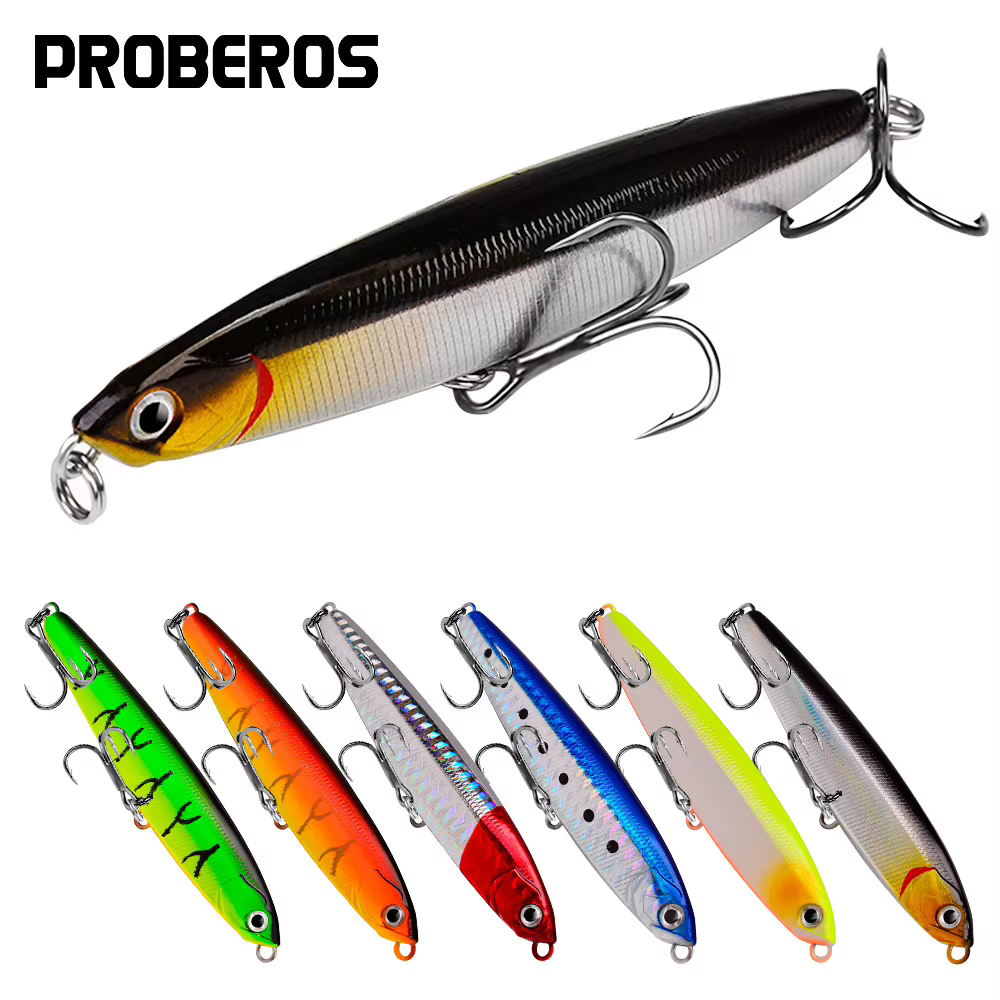 Proberos Wobbler Minnow de hundimiento tipo lápiz – cebo duro