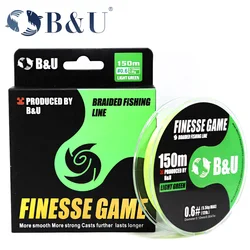 Sedal trenzado B & U Micro 4 Cabos PE – Agua salada fundición larga