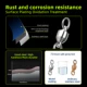 Eslabones giratorios con rodamiento de bolas 9KM – acero inoxidable - imagen 3