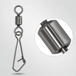 Giratorios de barril con broche de latón para pesca en agua salada