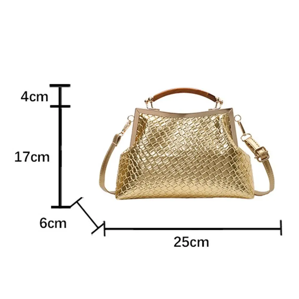 Bolso bandolera retro de cuero PU con gran capacidad y clip - imagen 3
