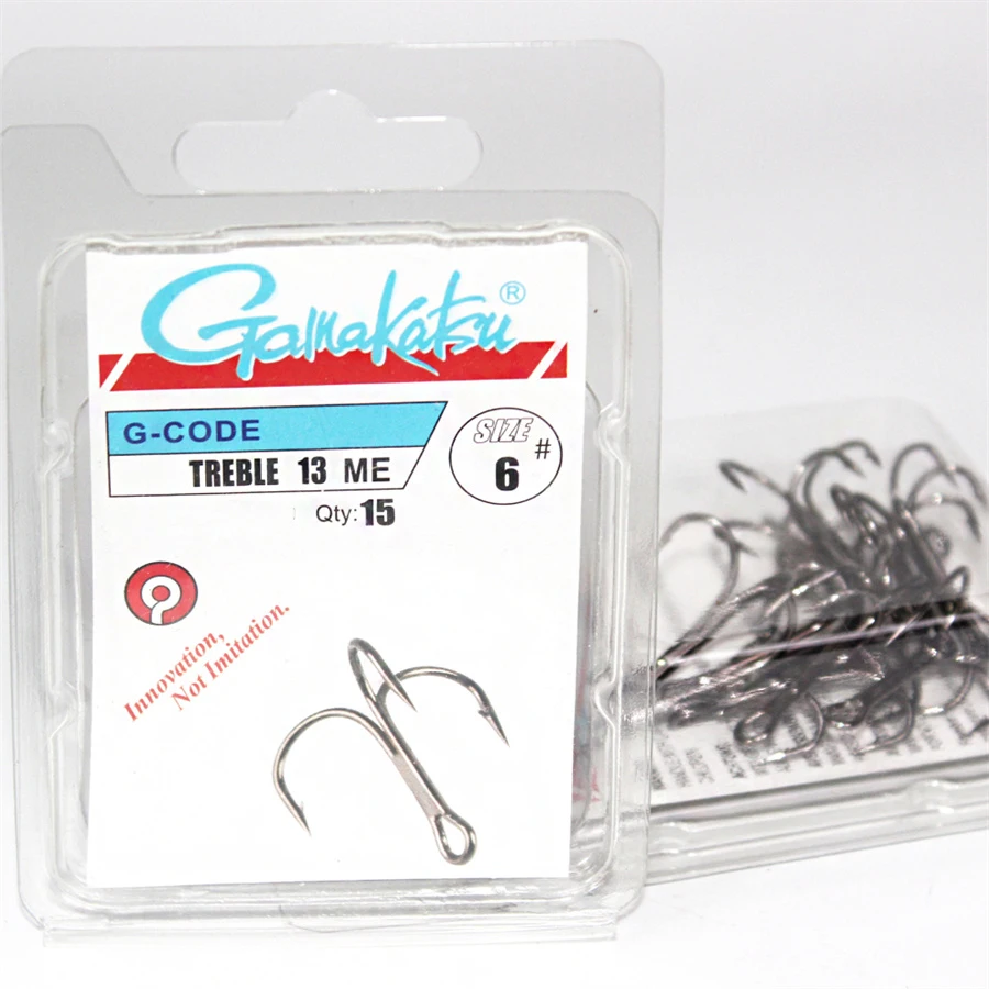 Anzuelos triples de acero al carbono para pesca en vinilo triple fuertes y afilados - imagen 5