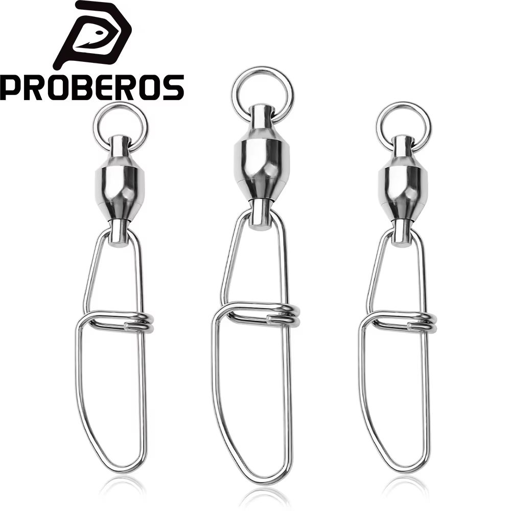 Conectores Giratorios Proberos – Acero Inoxidable con Rodamiento y Enganche Rápido - imagen 2