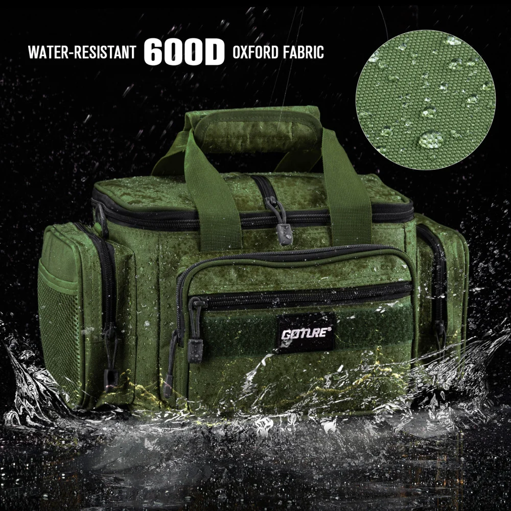 Goture bolsa bandolera pesca – Alta capacidad tela Oxford 600D - imagen 5