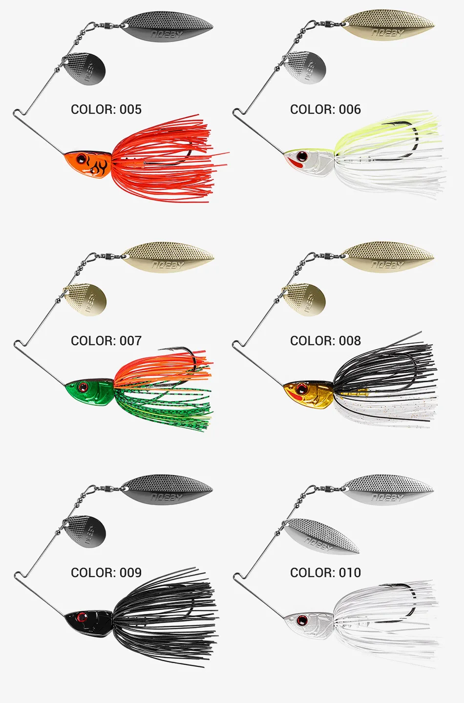 Aplicación del señuelo para pesca de lucio y bass
