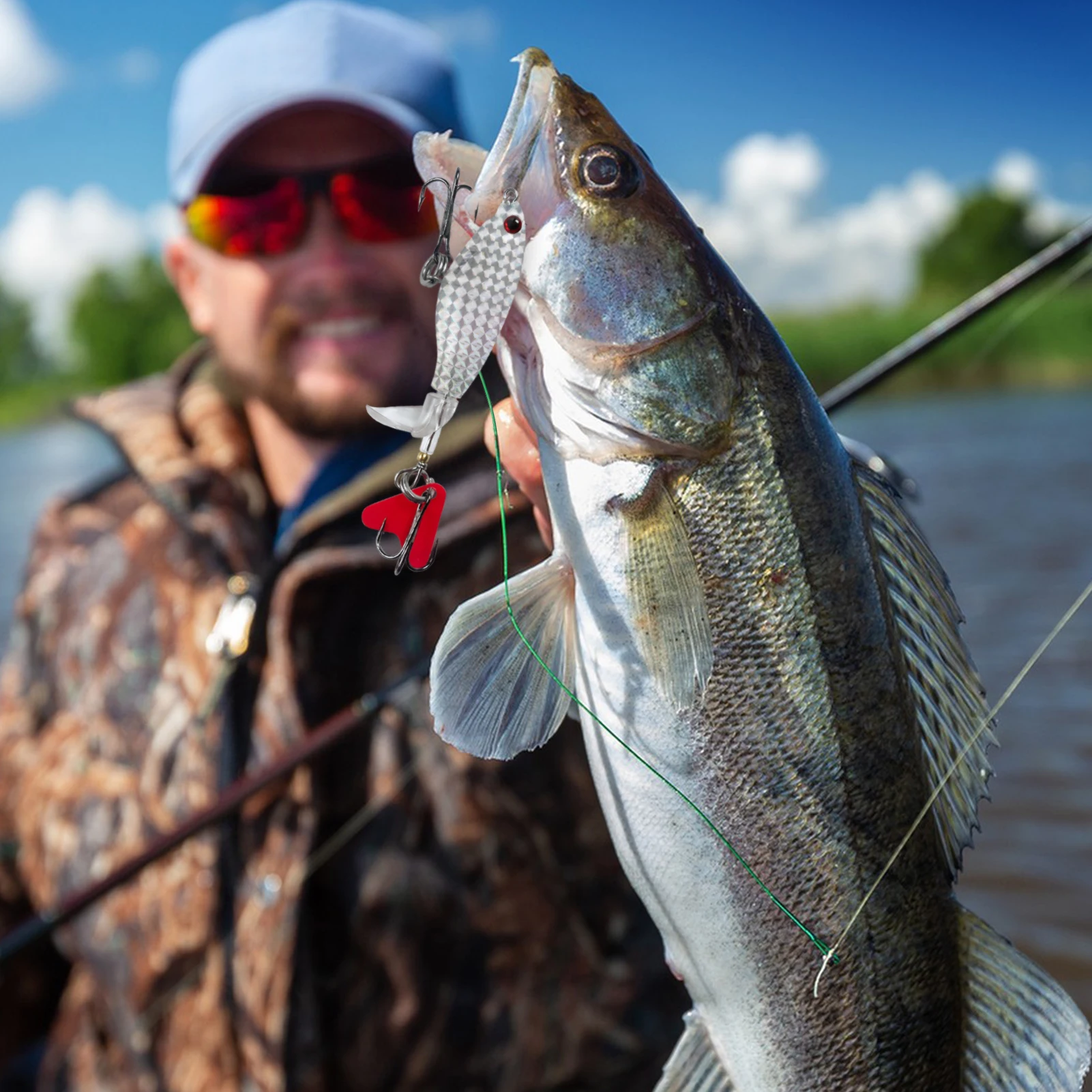 FREE FISHER kit de señuelos crankbait y triples para montaje pesca - imagen 3