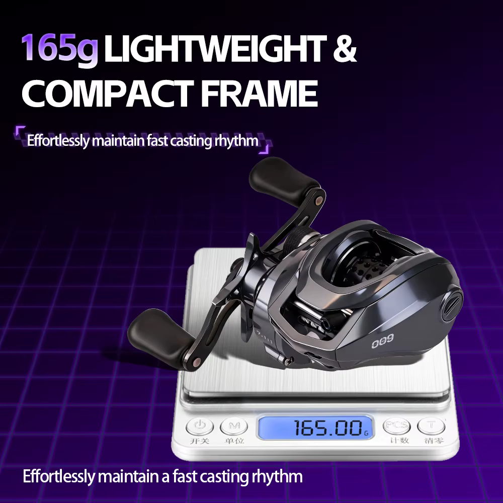 FISHINGFANS DC – Carrete de baitcasting con control digital - imagen 3