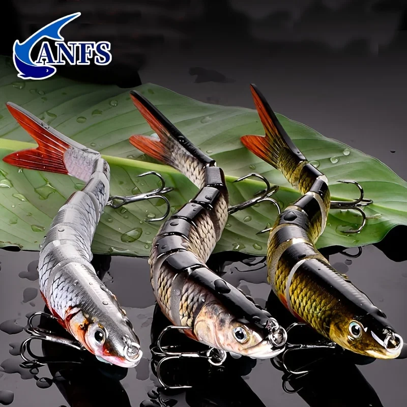 Swimbait multiarticulado en acción