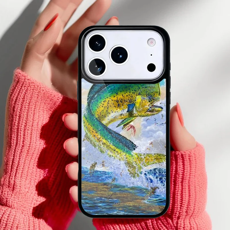 Funda en uso al aire libre con fondo marino