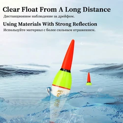 Flotador luminoso Creek con LED rojo/verde para pesca nocturna
