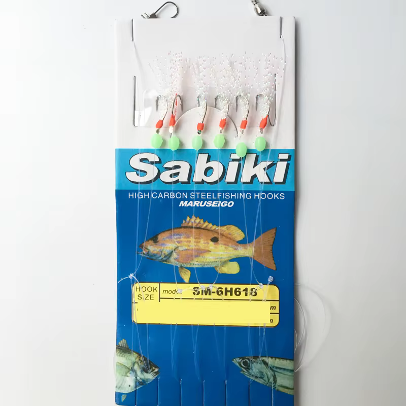 Anzuelos Sabiki para pesca de calamares – Multianzuelo inoxidable - imagen 4