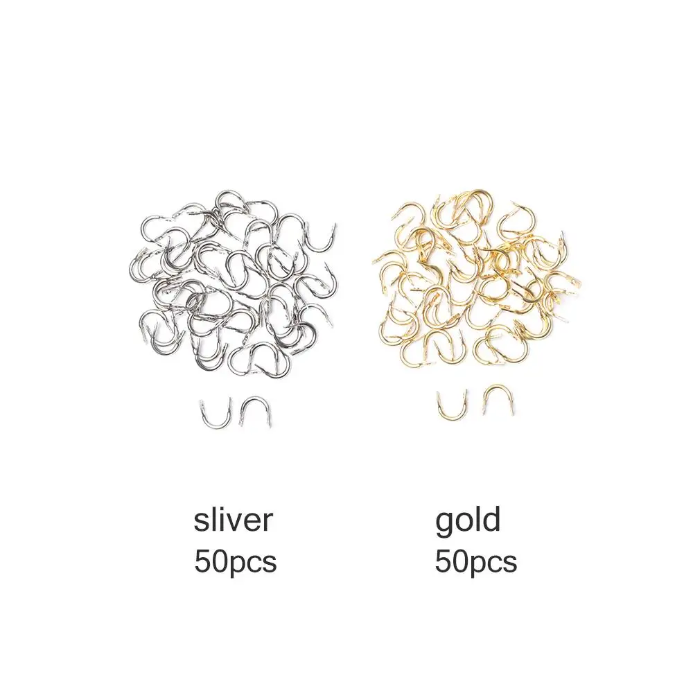 Clevises de latón en U para girar fácil señuelos: plata/oro - imagen 5
