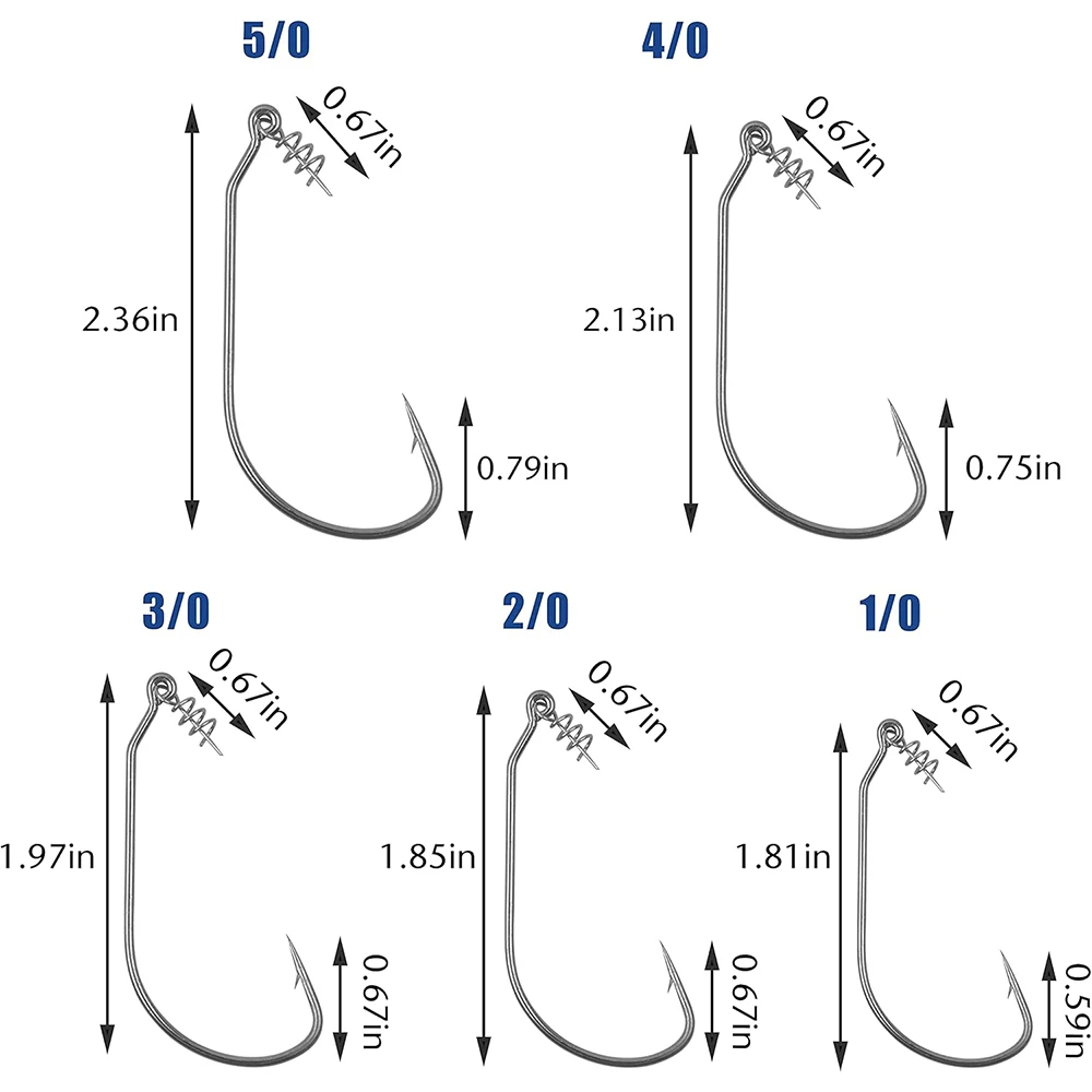 Anzuelos con púas para swimbait – Acero al carbono - imagen 4
