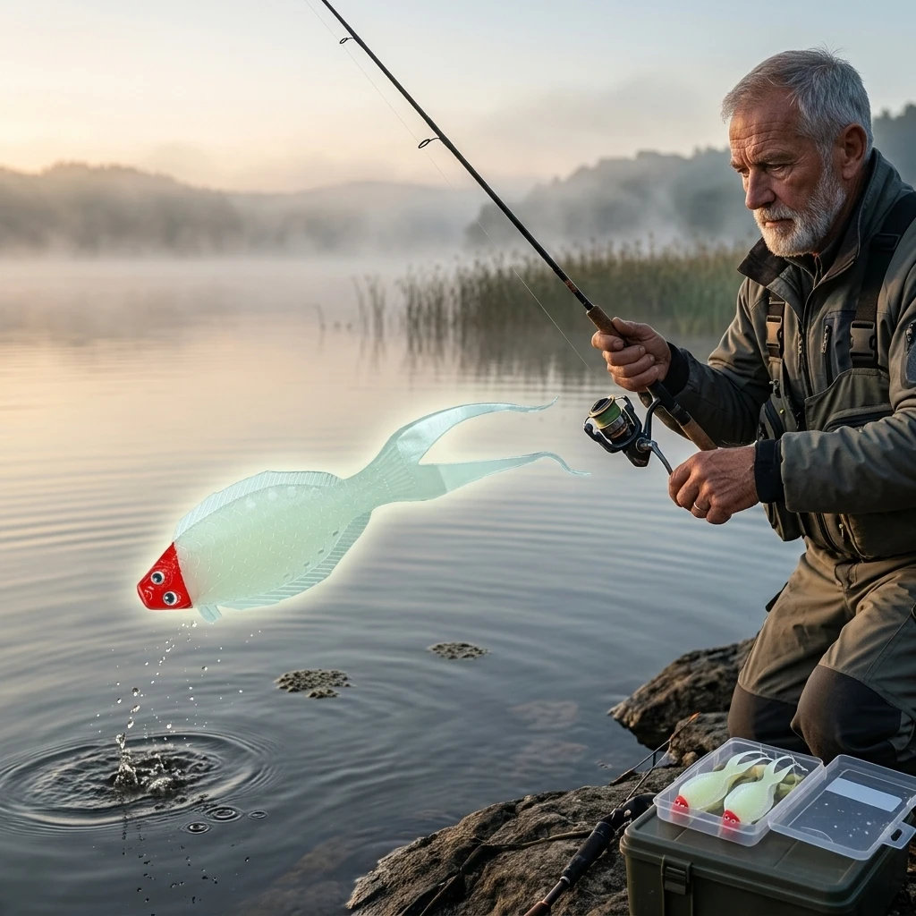 Señuelo blando realista de anguila para pesca marina de pez plano - imagen 4