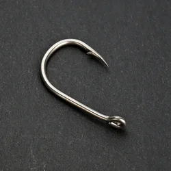 Hirisi 8007 – Anzuelos de pesca con ojo y recubrimiento PTFE