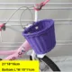 Cesta delantera de mimbre para bicicleta con correa y bolsa