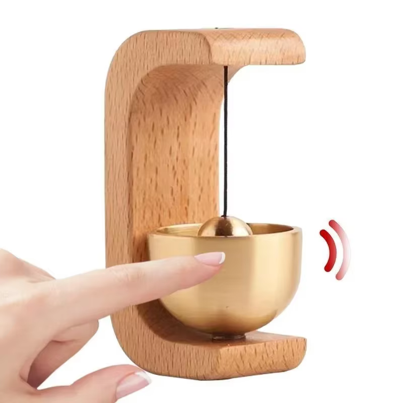 Alarma de pesca inalámbrica estilo japonés madera