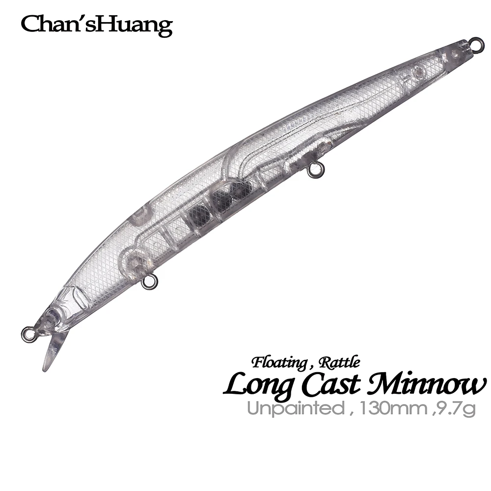Chan's Huang Minnow Flotante 13cm – Vinilo blanco sonajero