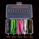 Kit de vinilos de silicona con jig head y lombriz - imagen 2