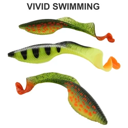 Dragon Grub señuelo de silicona swimbait para lubina y lucio