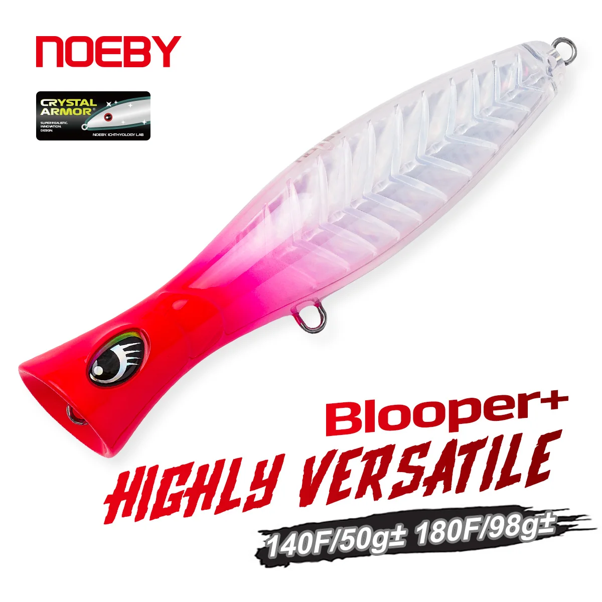 NOEBY Popper para atún Crystal Armor reforzado en agua salada - imagen 2