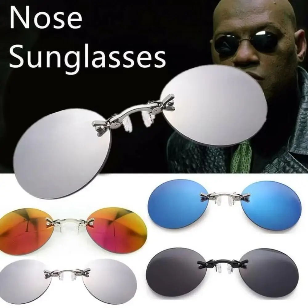 Gafas fotocromáticas vintage sin montura con clip UV400 - imagen 3