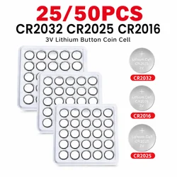 Pila botón litio 3V CR2032 CR2025 CR2016 para llave coche y mando